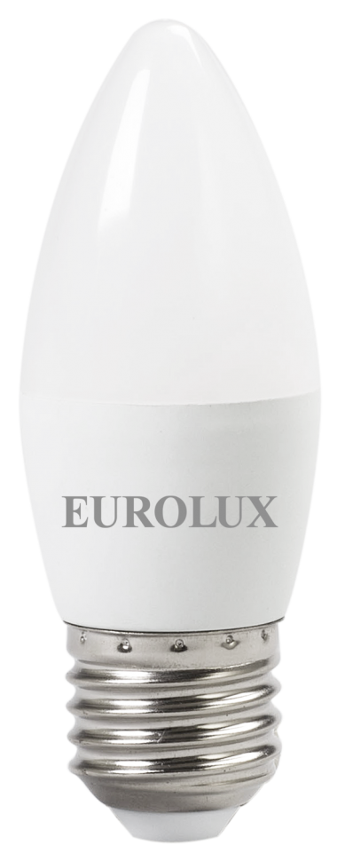 картинка Лампа светодиодная EUROLUX LL-E-C37-6W-230-4K-E27 магазина Мастер Дом