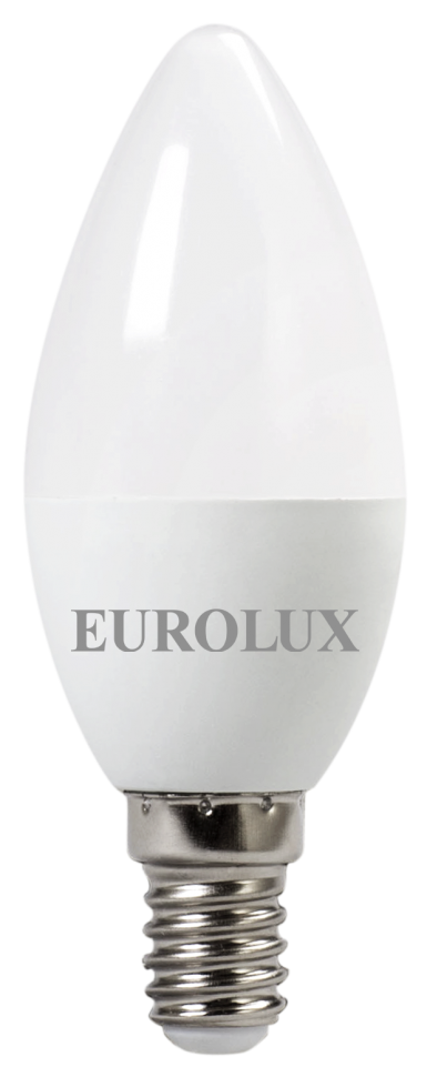 картинка Лампа светодиодная EUROLUX LL-E-C37-5W-230-4K-E14 магазина Мастер Дом