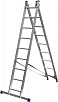 картинка Лестница СИБИН 3Х10 ступеней универсальная со стабилизатором магазина Мастер Дом