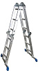 картинка Лестница-трансформер СИБИН алюминиевая  4Х3 ступени    высота 940*1780*3460мм магазина Мастер Дом